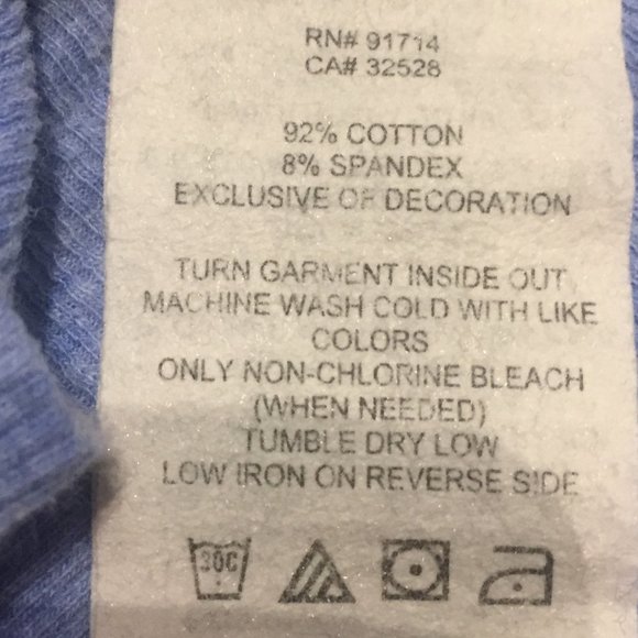 Beautiful heathered/light blue ribbed Armani Exchange racer back tank - Picture 5 of 5